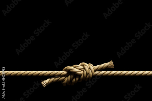 two ropes with knot background banner