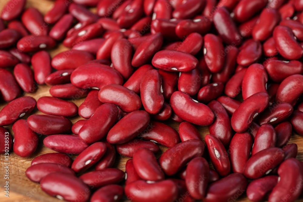 Closeup of dried red haricot beans Closeup of dried red haricot beans
