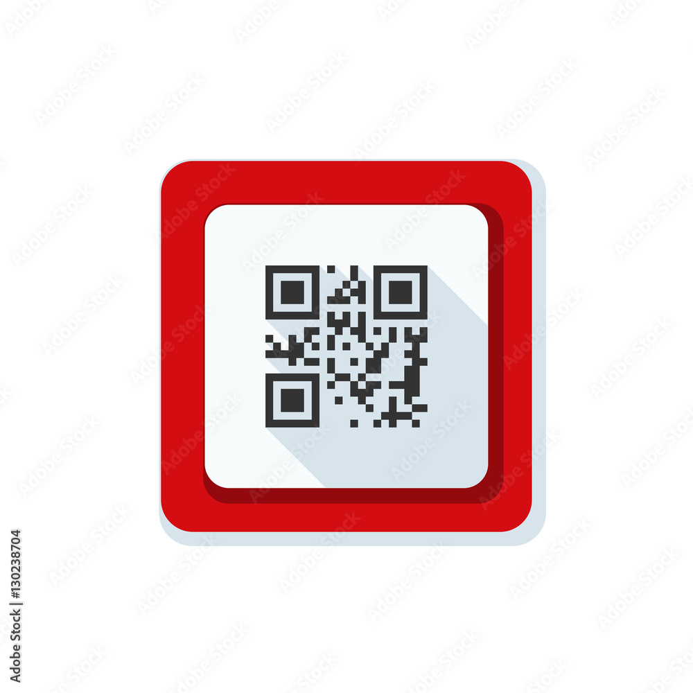 QR code button sign QR code button sign