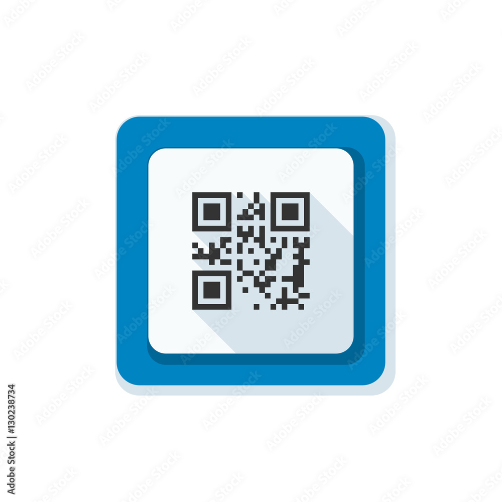 QR code button sign