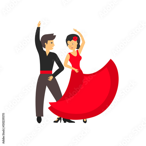 Passionate dance flamenco
