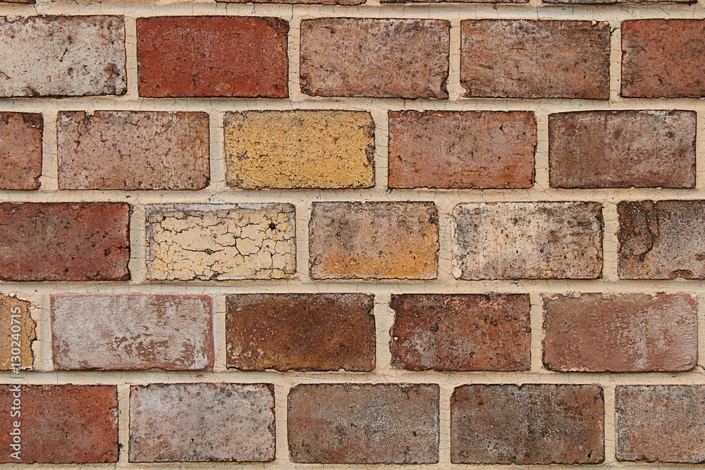 Fototapeta premium Texture - a wall from an old brick.
