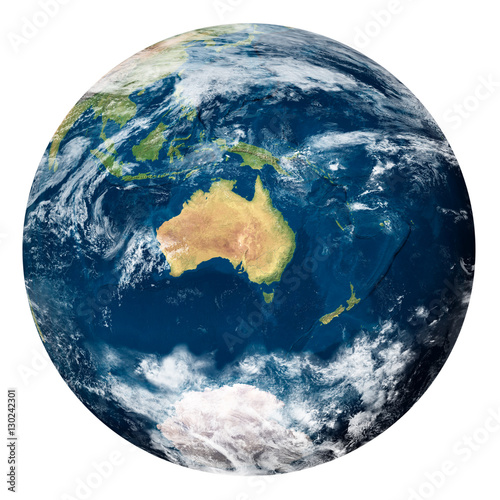 Planet Earth with clouds, Australia - Pianeta Terra con nuvole, Australia