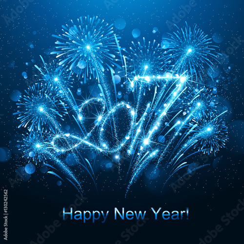 New Year 2017 fireworks