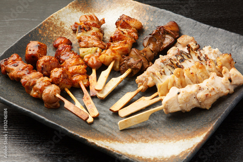 Tableau sur toile 焼き鳥の盛り合わせ