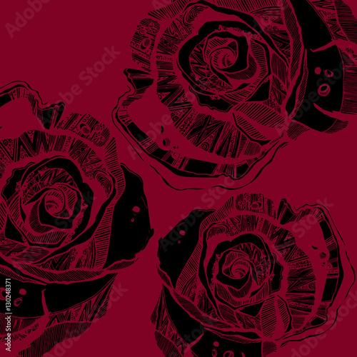 flower, rose, spring, summer, background, botanical, garden