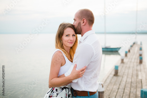 couple and boat
