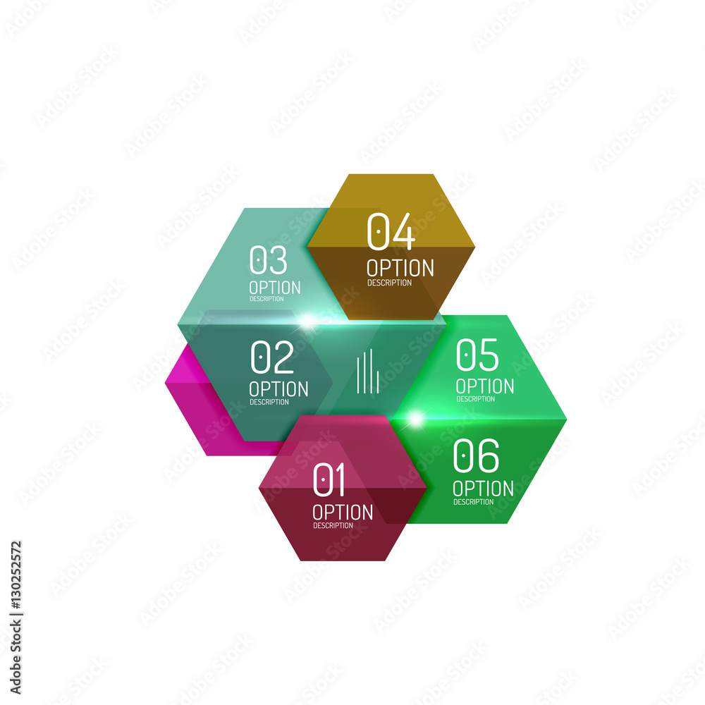 Infographic modern templates - geometric shapes Infographic modern templates - geometric shapes