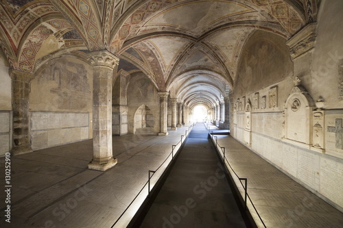 Italia Toscana Firenze chiesa di Santa Maria Novella il chiostro dei morti.