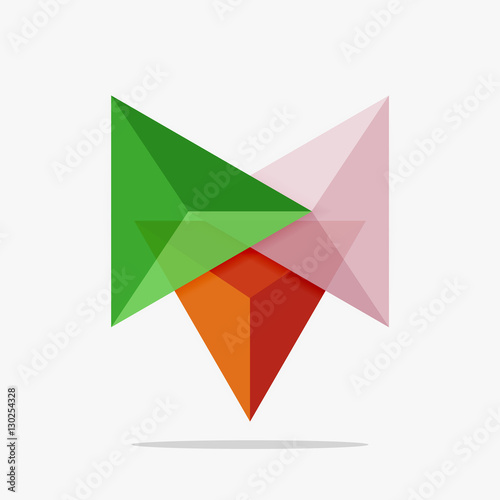 Free Download Blank triangle layout business template - GFXLoad