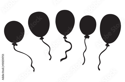 Inflatable balloon. Vector drawing