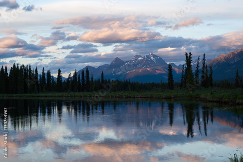 Dusk at Upper Stikine and Chukachida river confluence