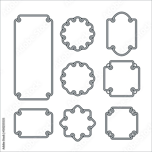 Set of 8 Isolated Graceful Frames