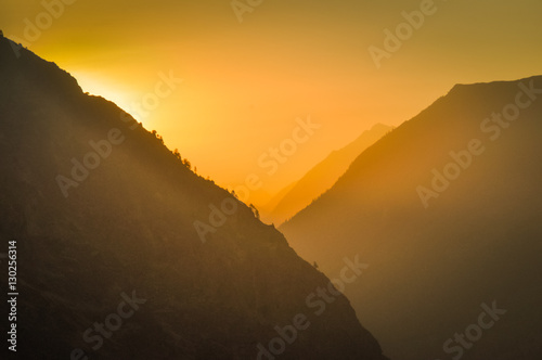 Sunrise in Nepal