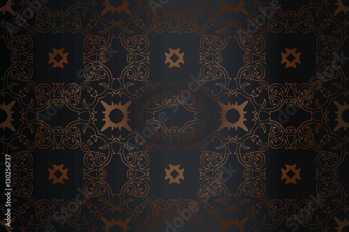 abstract background texture tracery vintage retro pattern in shades of bronze