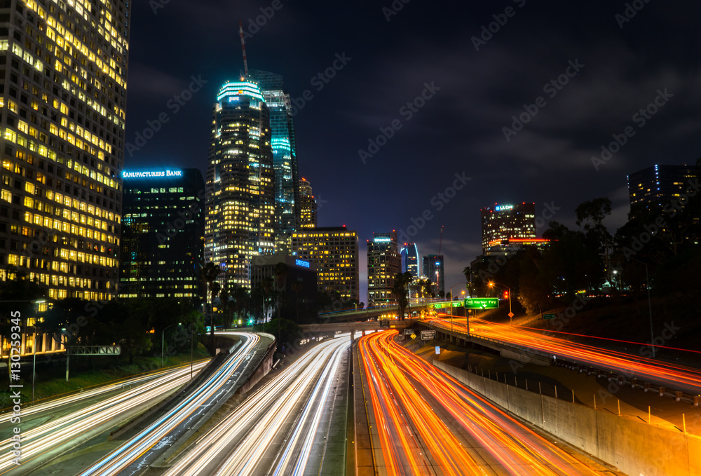 Los Angeles Highway Long Exposure Los Angeles Highway Long Exposure
