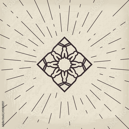 Asian lotos symbol