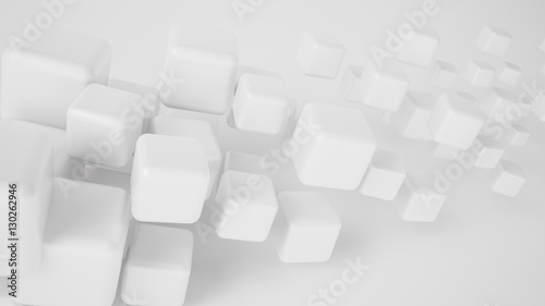 White abstract background. 3d illustration  3d rendering.