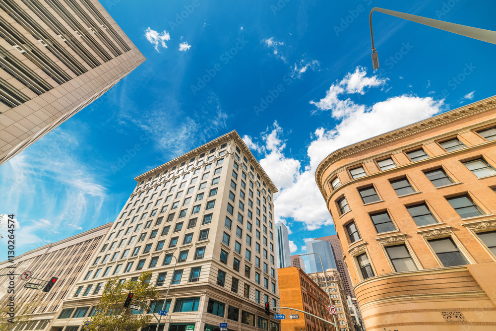 Fototapeta premium Historic buildings in Spring Street