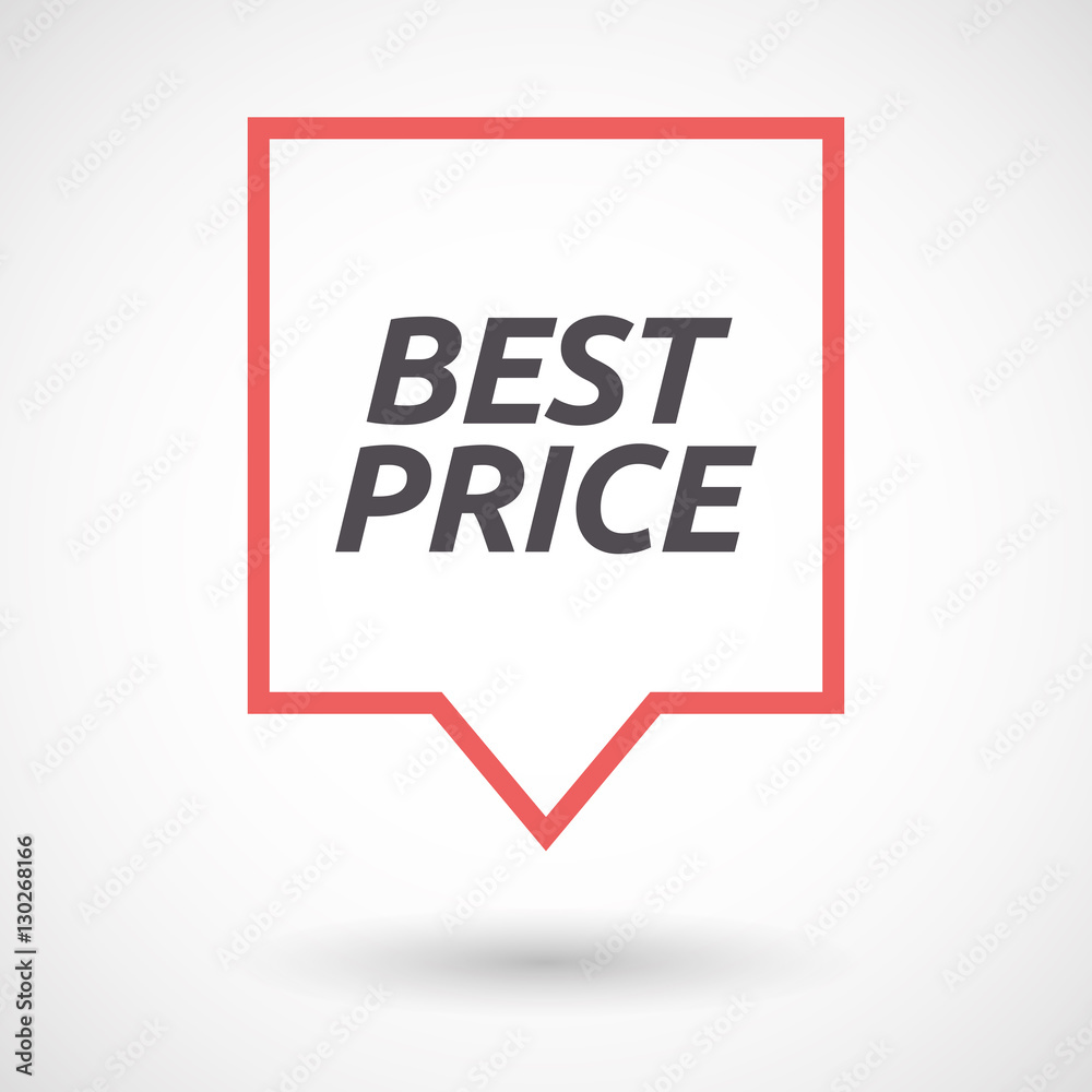 Isolated tooltip with the text BEST PRICE Isolated tooltip with the text BEST PRICE