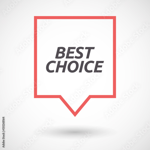 Isolated tooltip with    the text BEST CHOICE