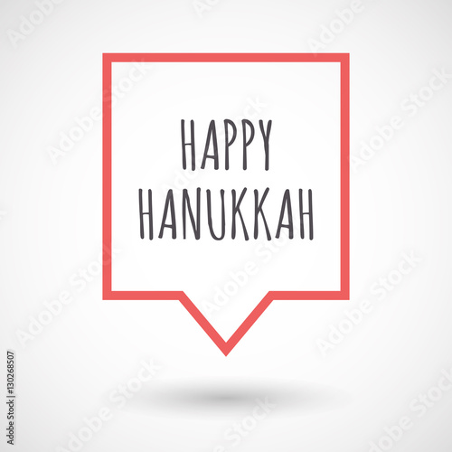 Isolated tooltip with    the text HAPPY HANUKKAH
