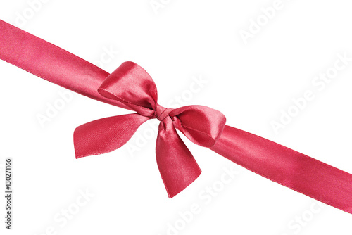 Red silk bow on the ribbon ...