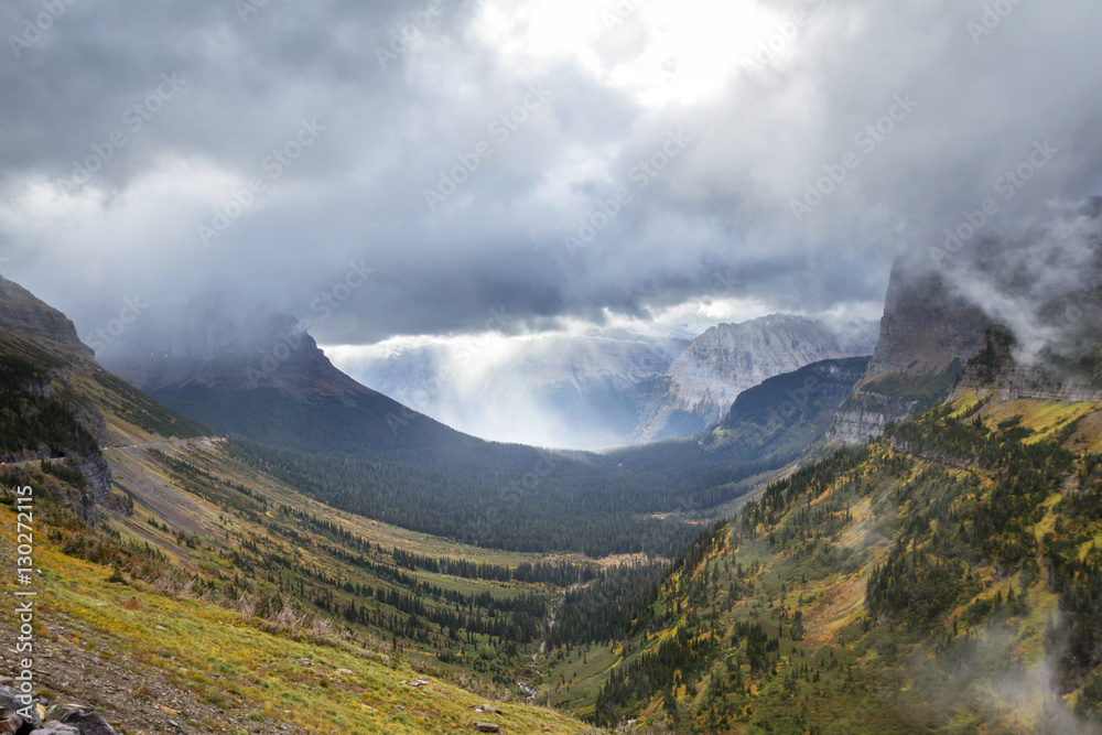 Autumn mountain landcape