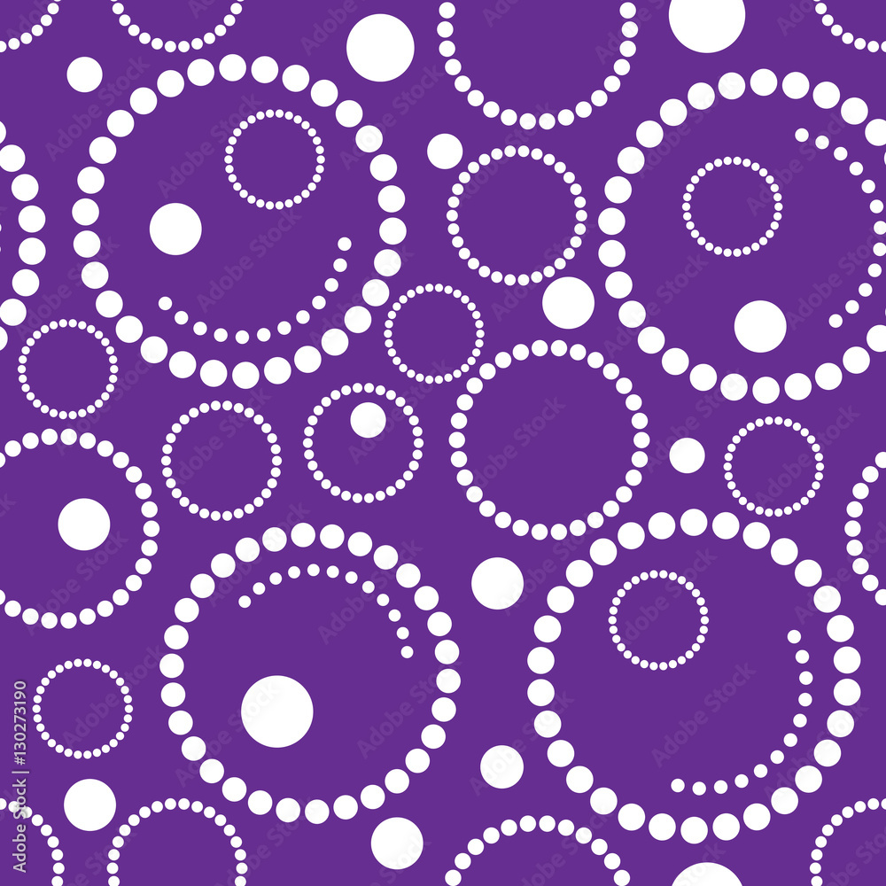 Geometric purple background circles