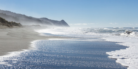 Keuken achterwand Kust Ruige kustlijn van Oregon bij zee  © wollertz