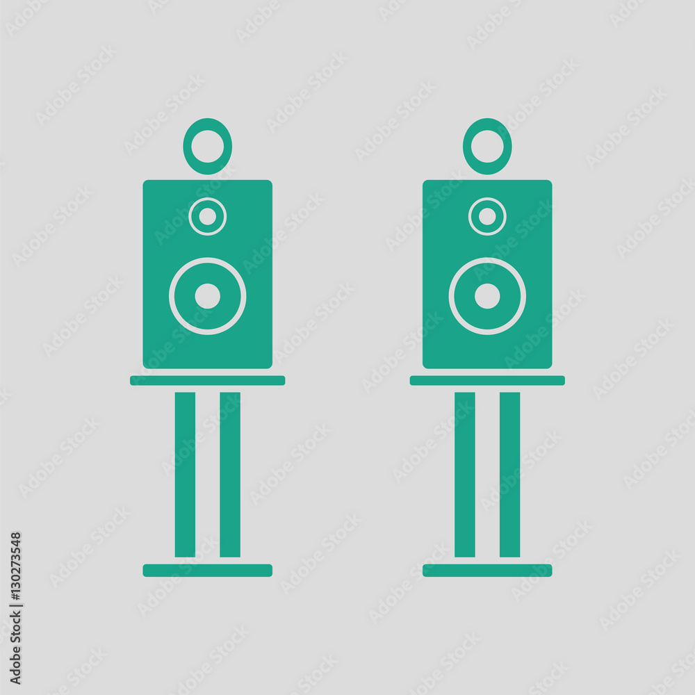 Audio system speakers icon Audio system speakers icon