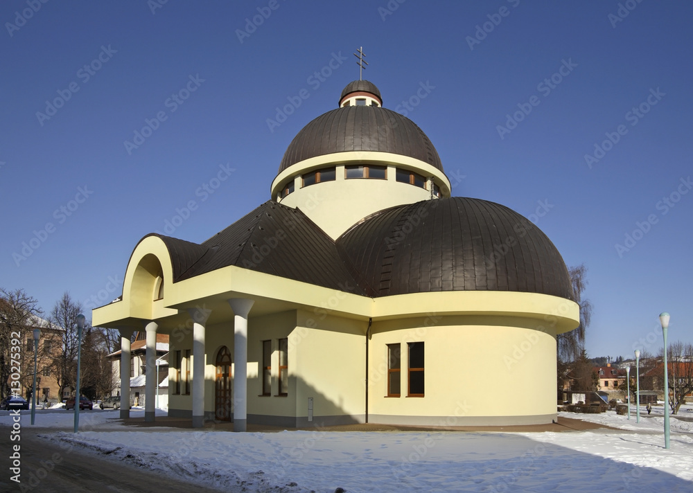 New Greek Catholic church in Kezmarok. Slovakia