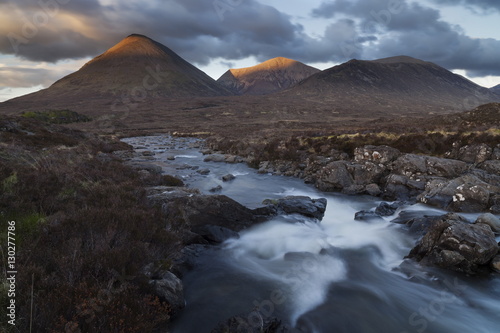 Dramatic light at Glen Sligachan, Isle of Skye, Scotland photo