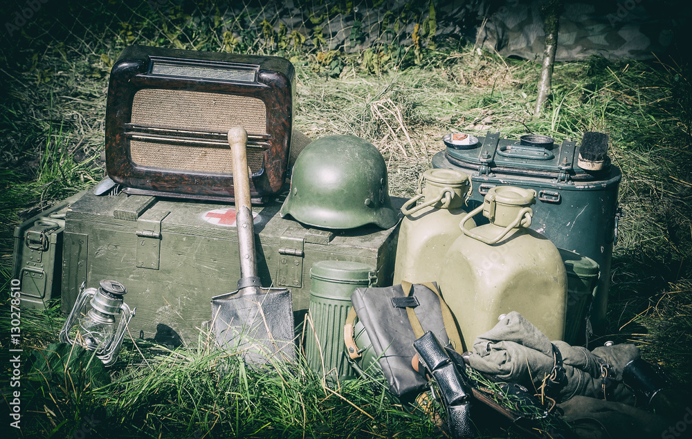 old military equipment from world war II Stock Photo Adobe Stock