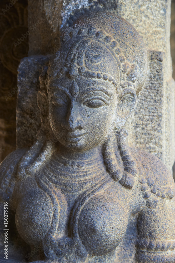 Statue detail, Padmanabhapuram palace, Kerala