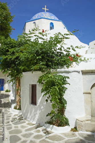 Church, Hora (Chora) Parikia, Paros, Cyclades, Greek Islands, Greece photo