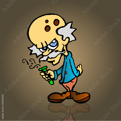 doctor with vaccine. vector illustration 