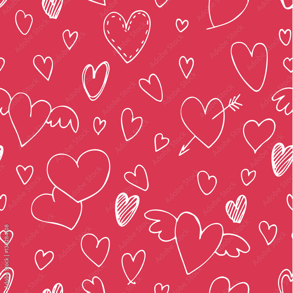Valentine's day pattern with heart. Valentine's day pattern with heart.
