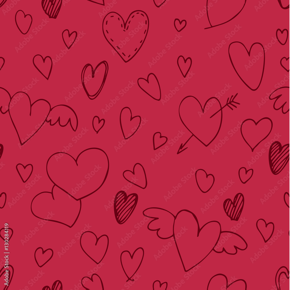 Valentine's day pattern with heart. Valentine's day pattern with heart.
