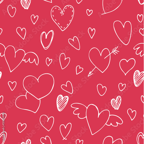 Valentine s day pattern with heart.