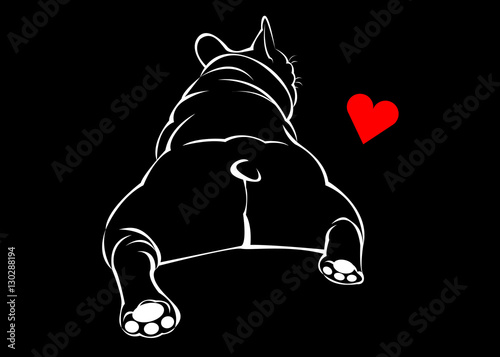 dog, vector, breed, cute, pet, animal, bulldog