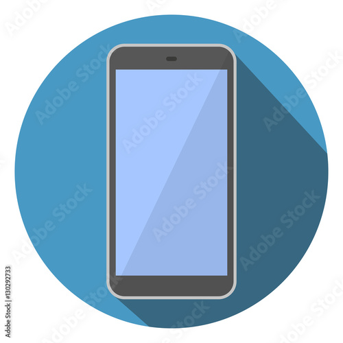 Mobile Phone Flat Icon Vector Illustration