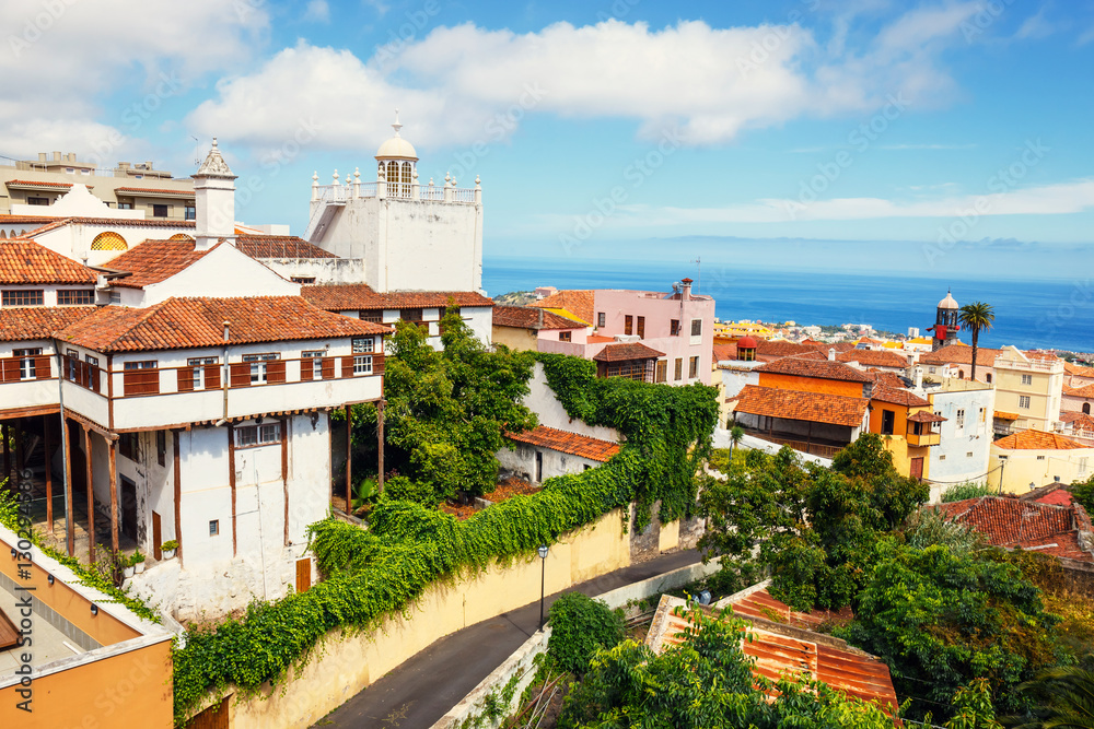 the historical center of La Orotava town, Tenerife Island, Spain