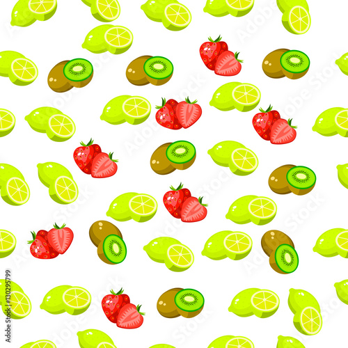 fresh kiwi and slice
