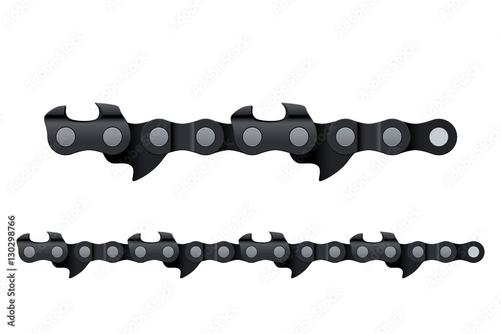 Fototapeta premium chain on white 01