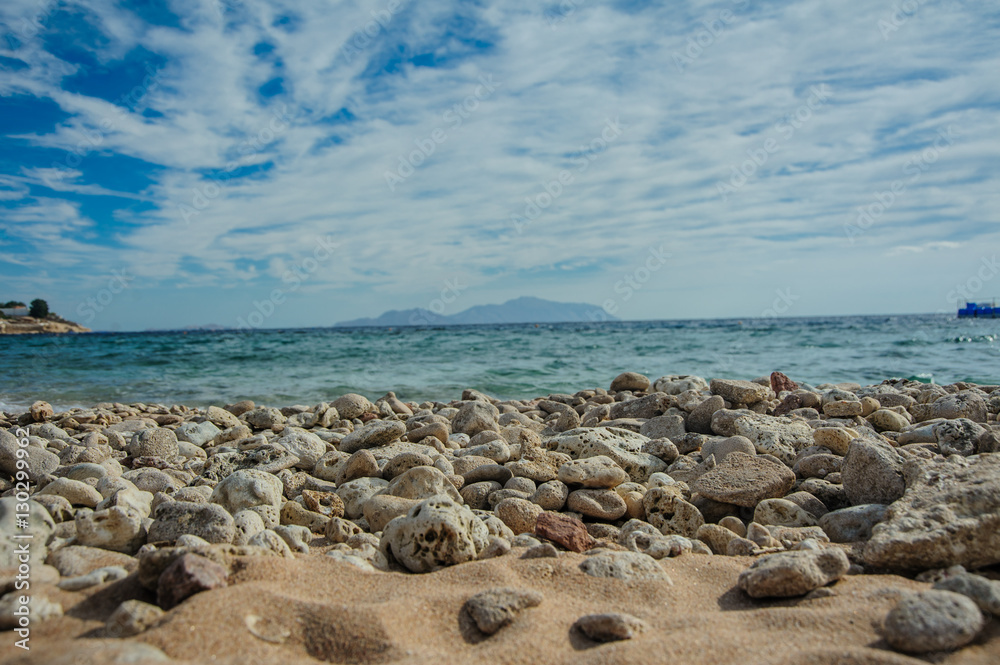 turquoise sea and stone on the beach in red sea location tropical turquoise sea and stone on the beach in red sea location tropical