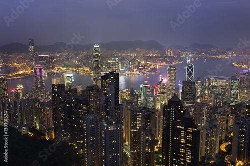 Wallpaper Mural View over Hong Kong from The Peak, Hong Kong, China  Torontodigital.ca