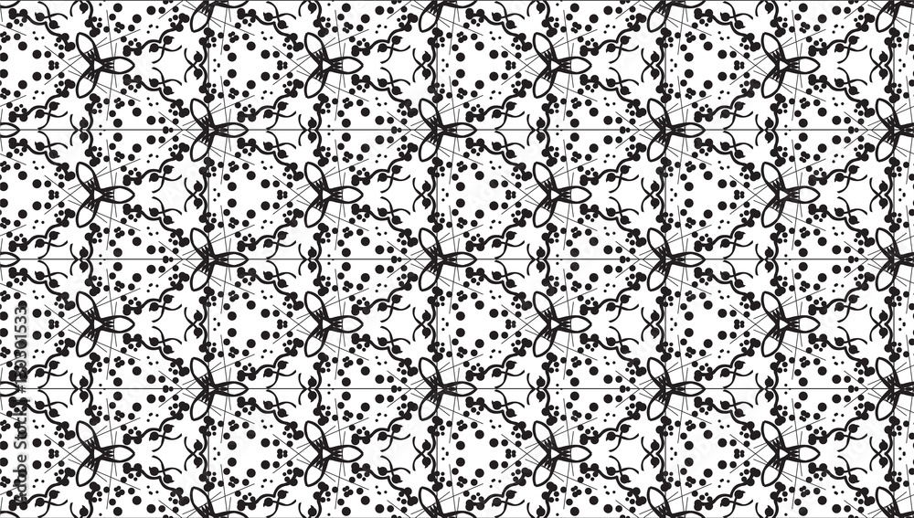 seamless pattern. Abstract stylish background with stylized petals
