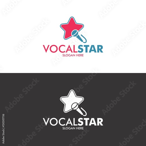 Vocal Star Logo in Vector