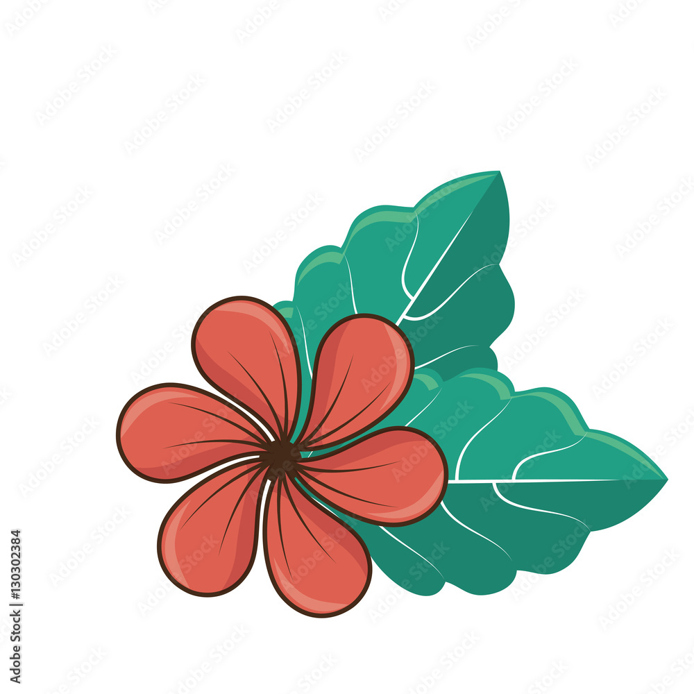 decorative flower isolated icon vector illustration design